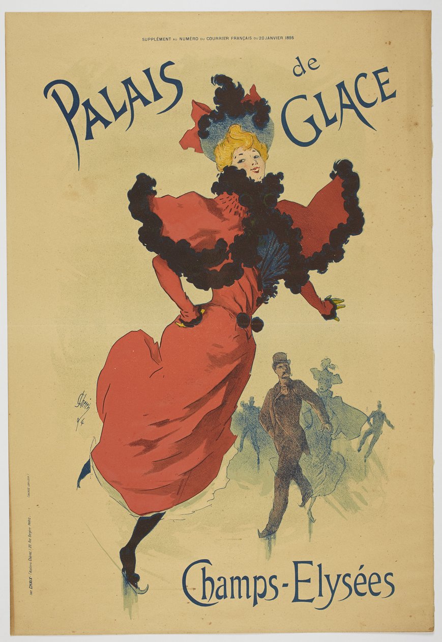 Ice Palace Champs-Elysées, 20 januari 1895 av Jules Cheret