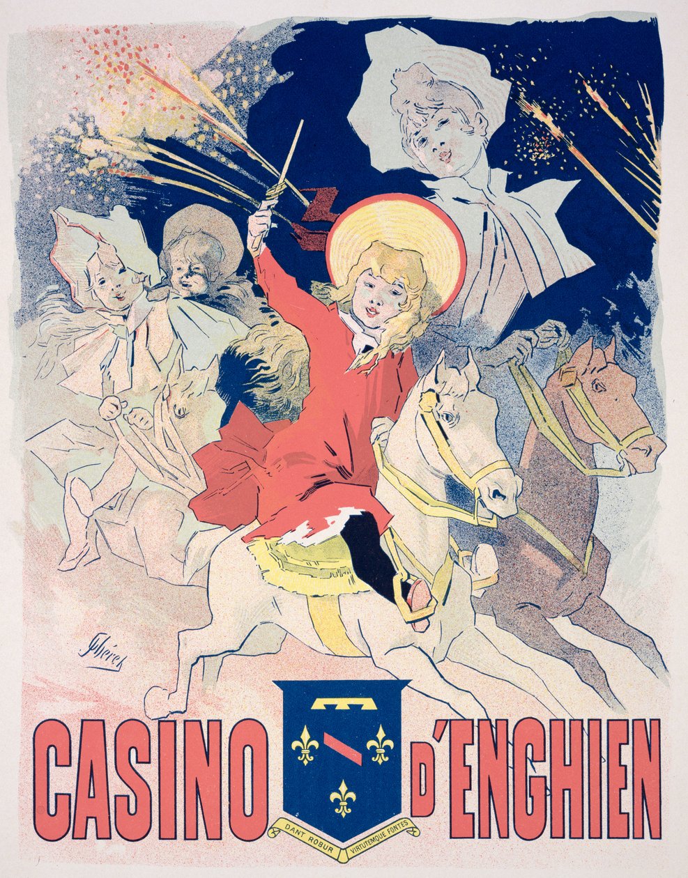 Reproduktion av en affisch som annonserar "Casino d