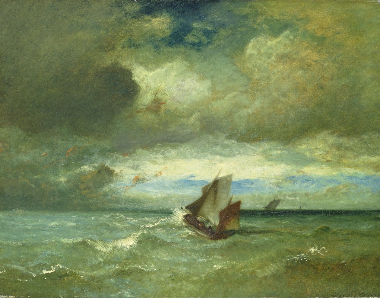 Sami soupe, c.1870 swed av Jules Dupré