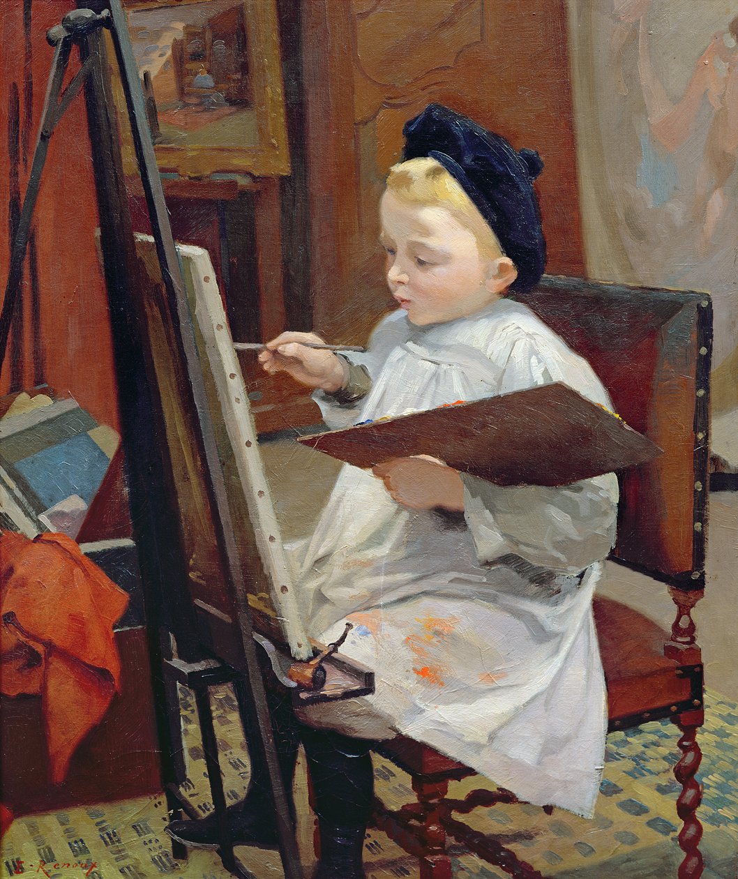 Marcel Renoux målning av Jules Ernest Renoux