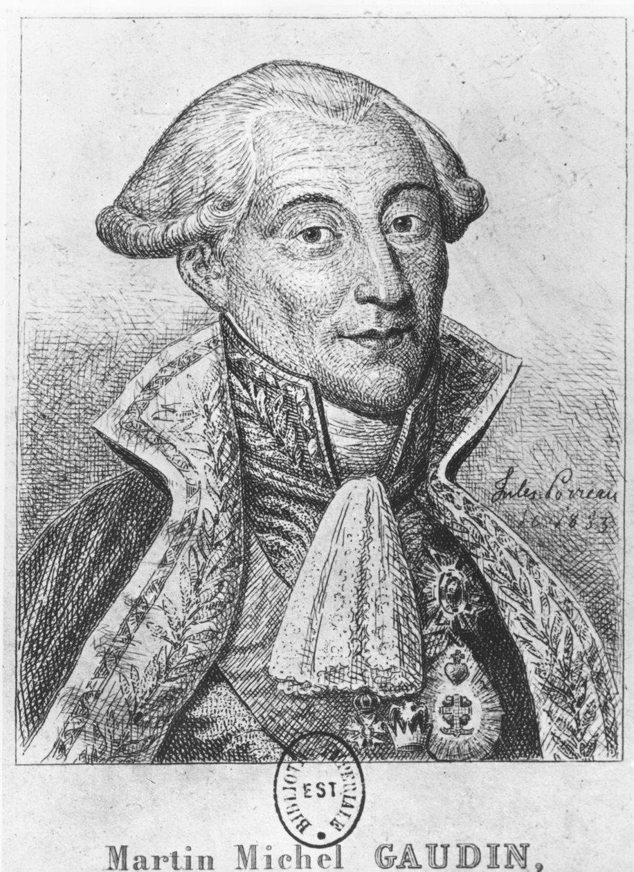 Martin Michel Gaudin, hertig av Gaete av Jules Porreau