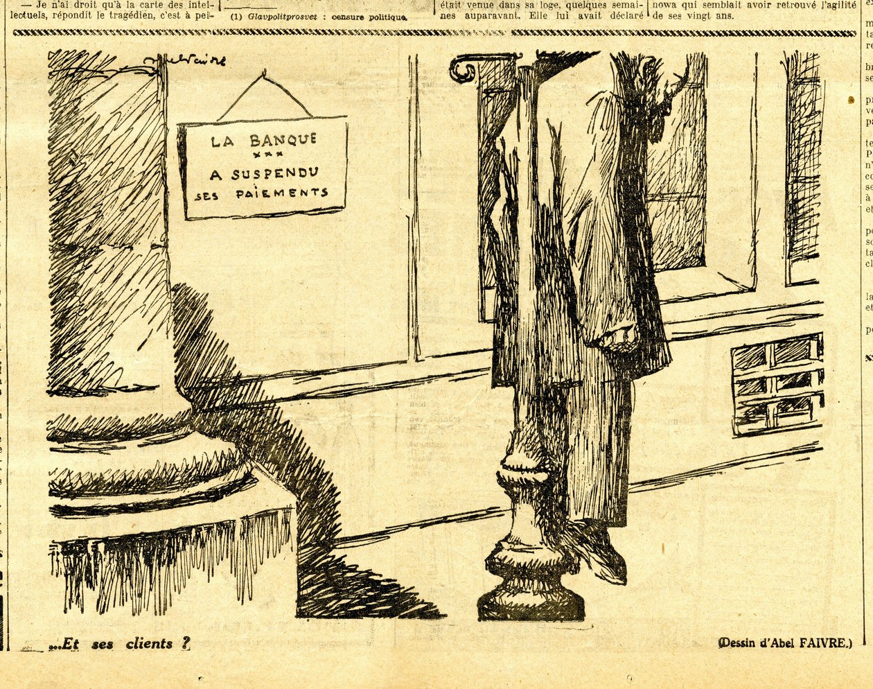 Uppriktig, satirisk i svartvitt av Jules Abel Faivre