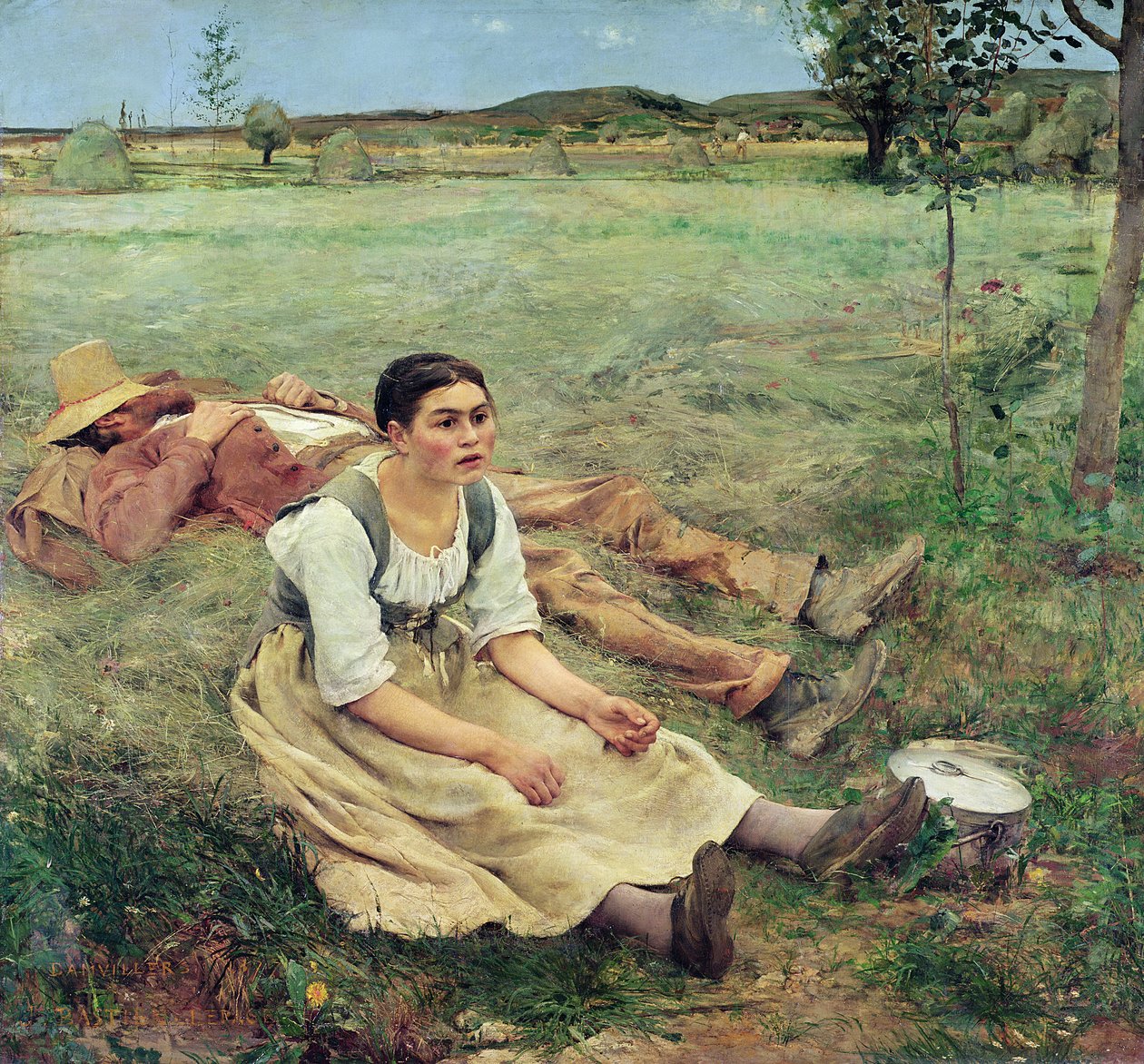Hömakarna, 1877 av Jules Bastien Lepage