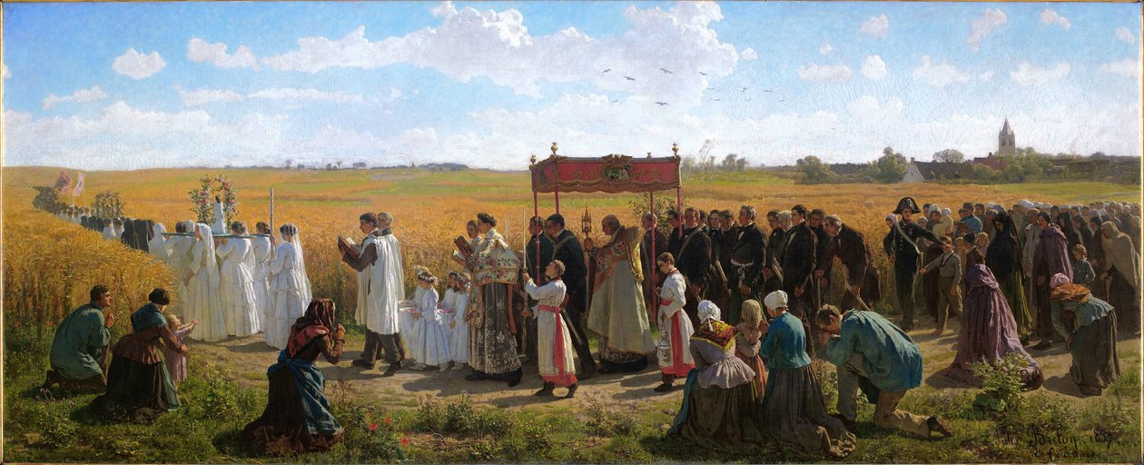 Välsignelsen av vetet i Artois av Jules Breton