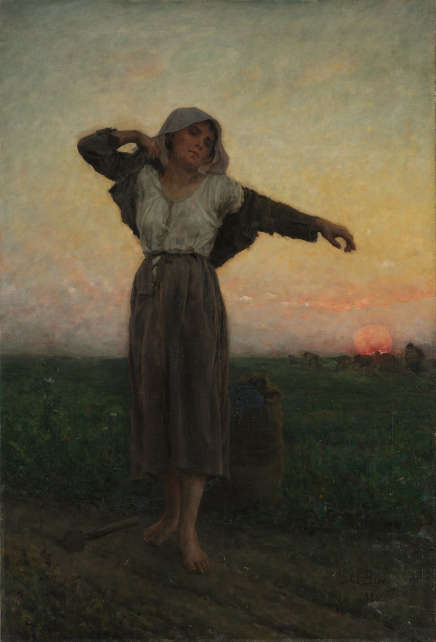 Den trötta plockaren av Jules Breton