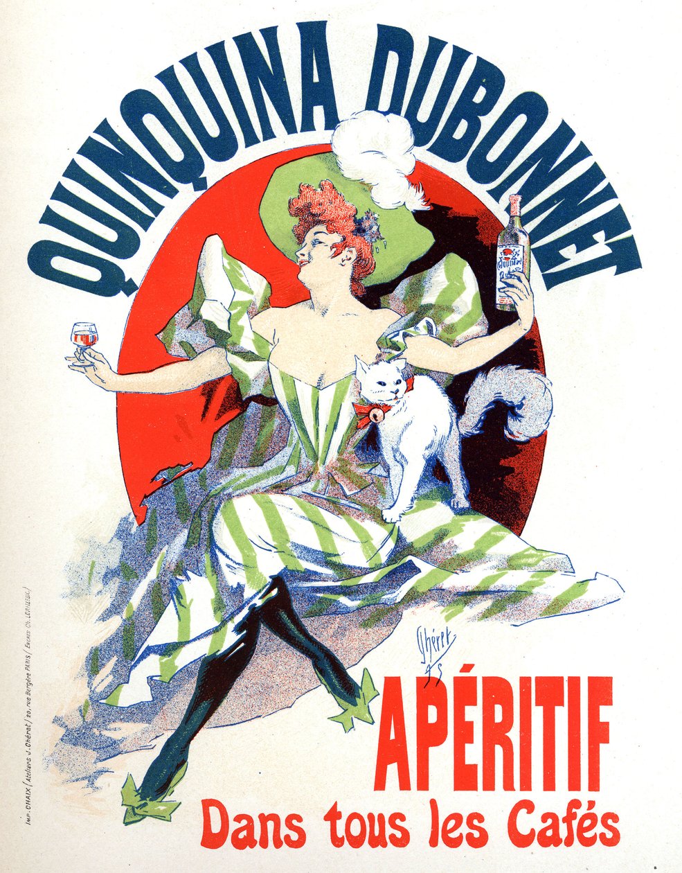 Reklam för Quinquina Dubonnet aperitif av Jules Cheret
