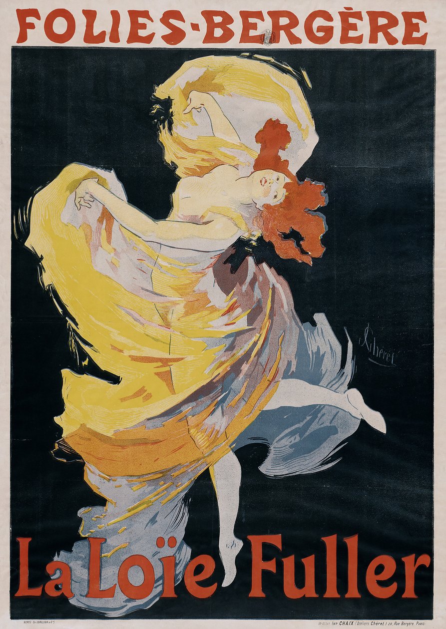 Loïe Fuller affisch av Jules Cheret