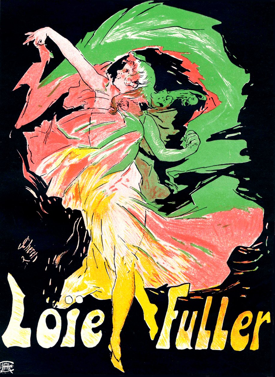 Loïe Fuller affisch, 1897. av Jules Cheret