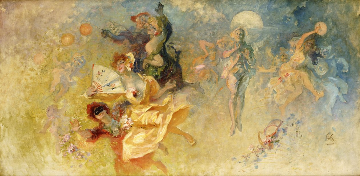 Maskbalen, av Jules Cheret