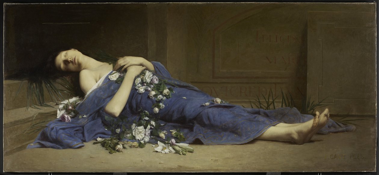 Martyr i katakomberna av Jules Cyrille Cave