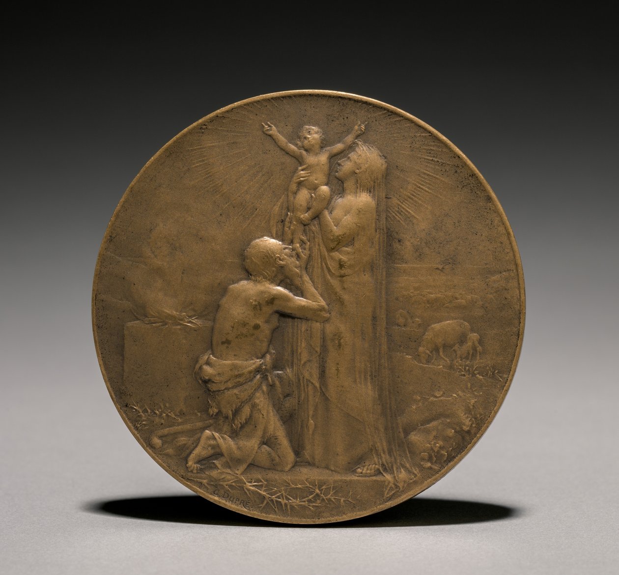 Medalj, 1800-tal. av Jules Dupré