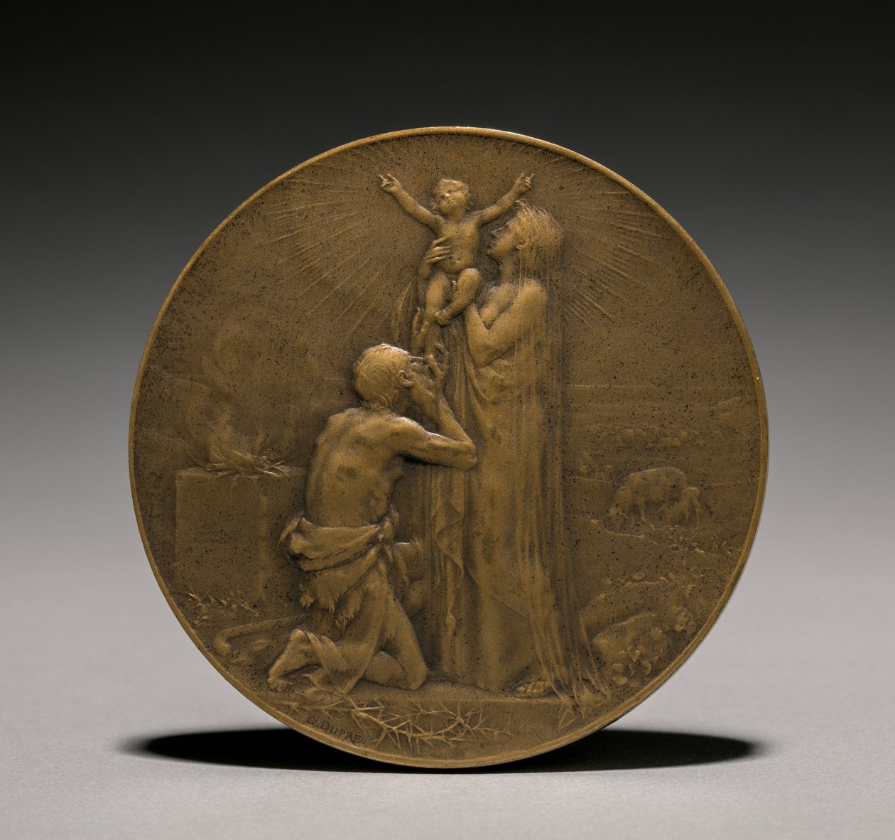 Medalj framsida, 1800-tal. av Jules Dupré