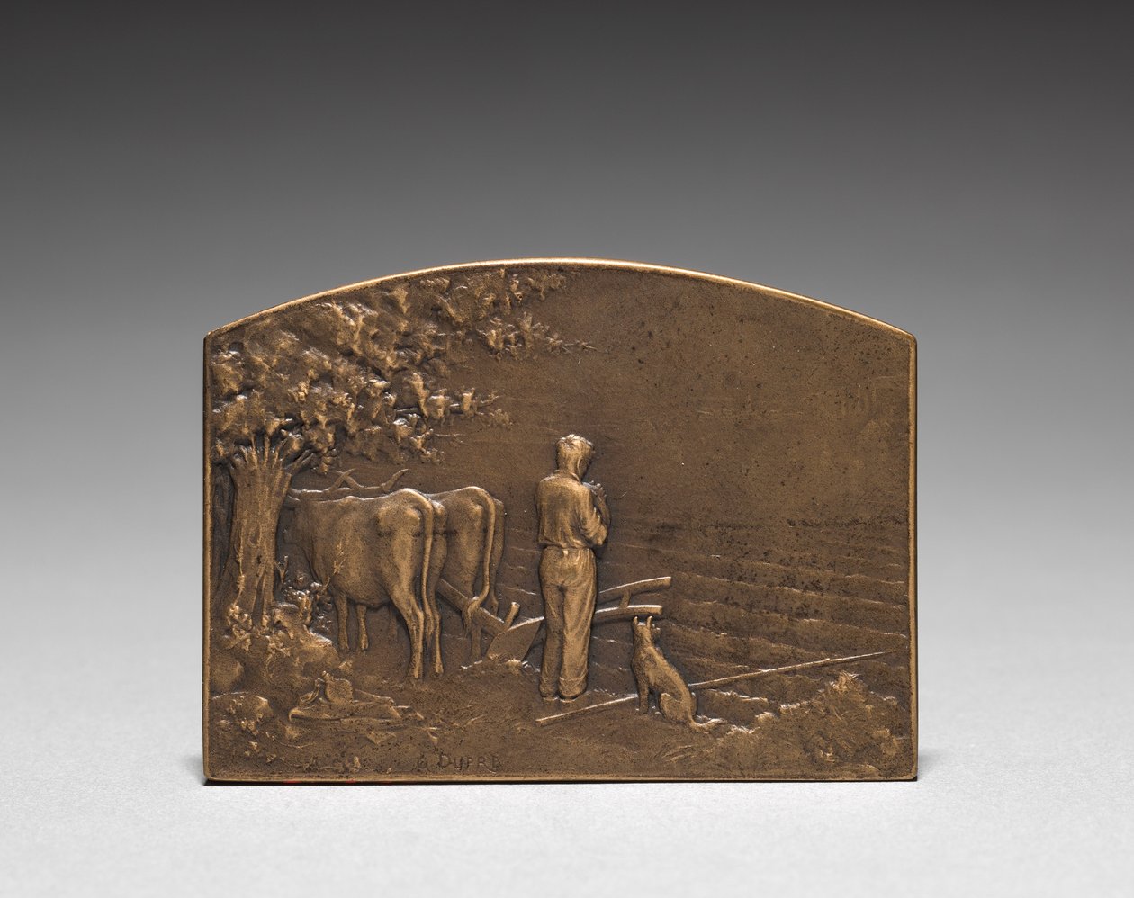 Medaljong framsida. av Jules Dupré