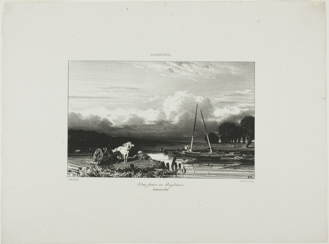 Utsikt i England av Jules Dupré