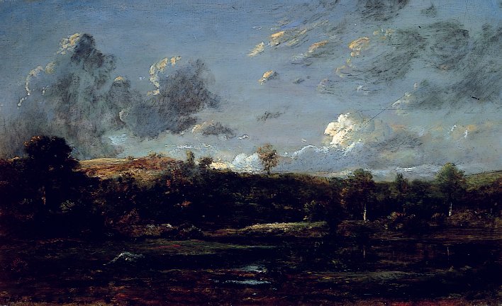 In the Landes, ca 1841 (olja på duk) av Jules Dupré