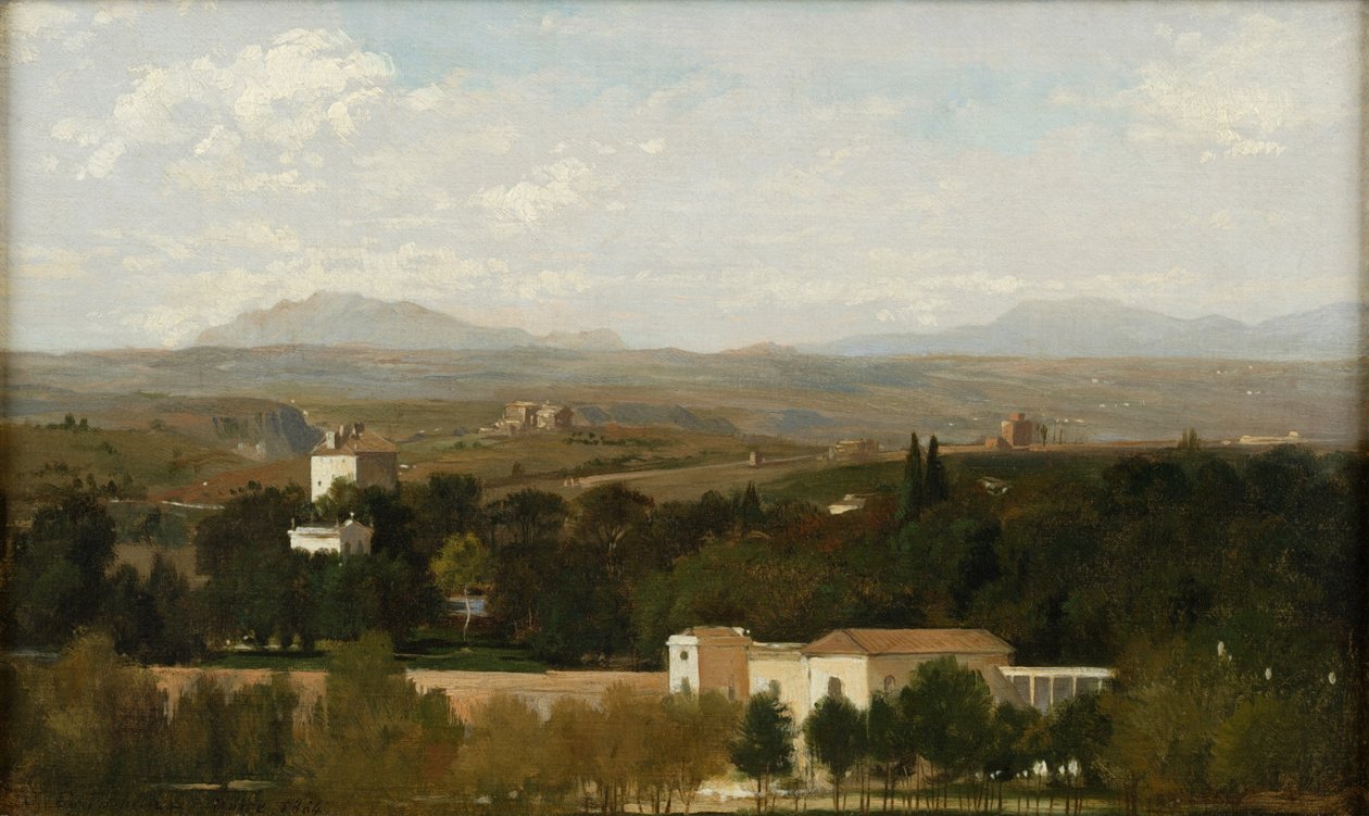 Utsikt nära Rom, 1864 av Jules Emile Saintin