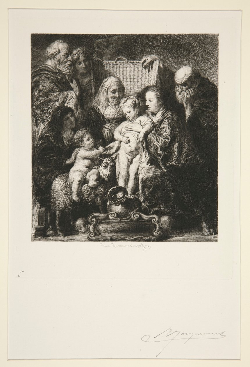 helig familj av Jules Ferdinand Jacquemart