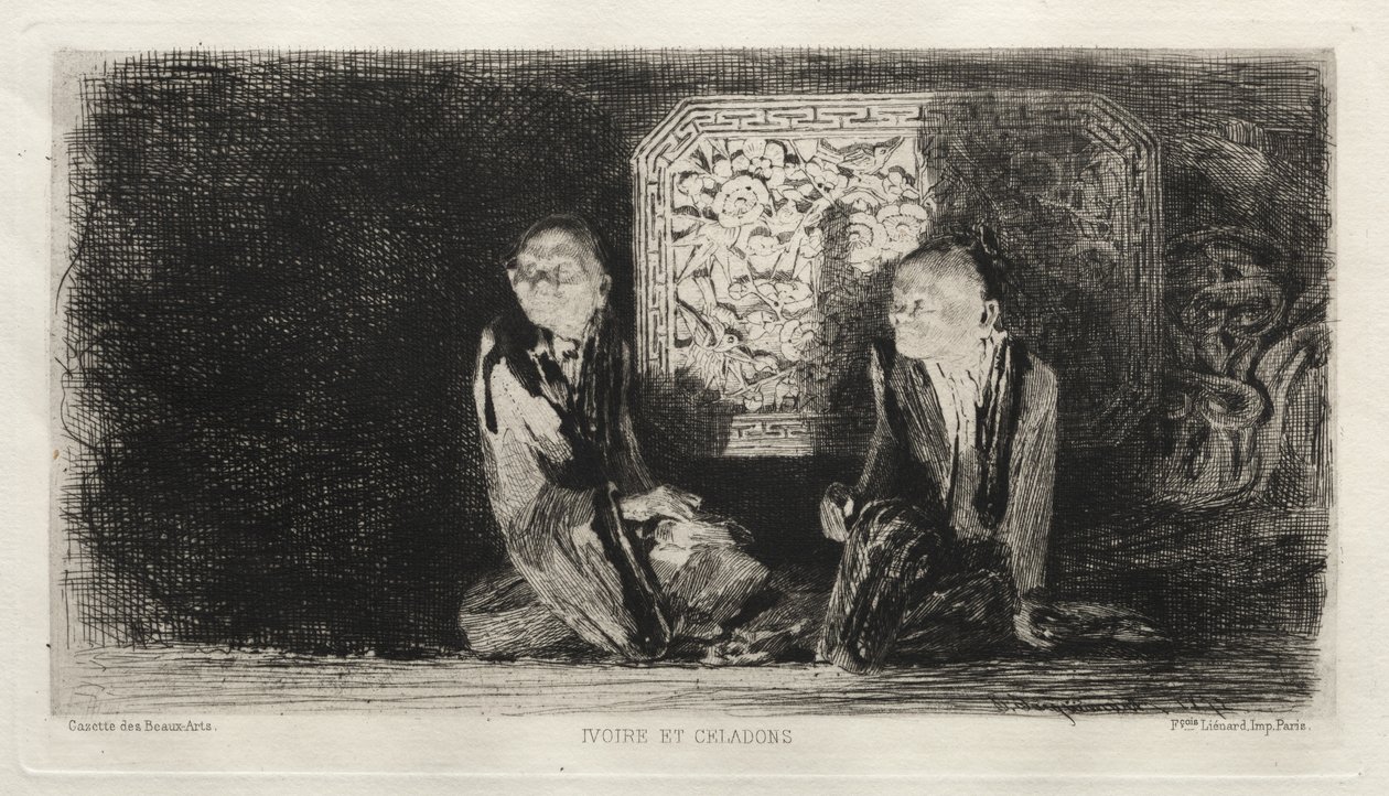 Elfenben och Celadon, 1872. av Jules Ferdinand Jacquemart