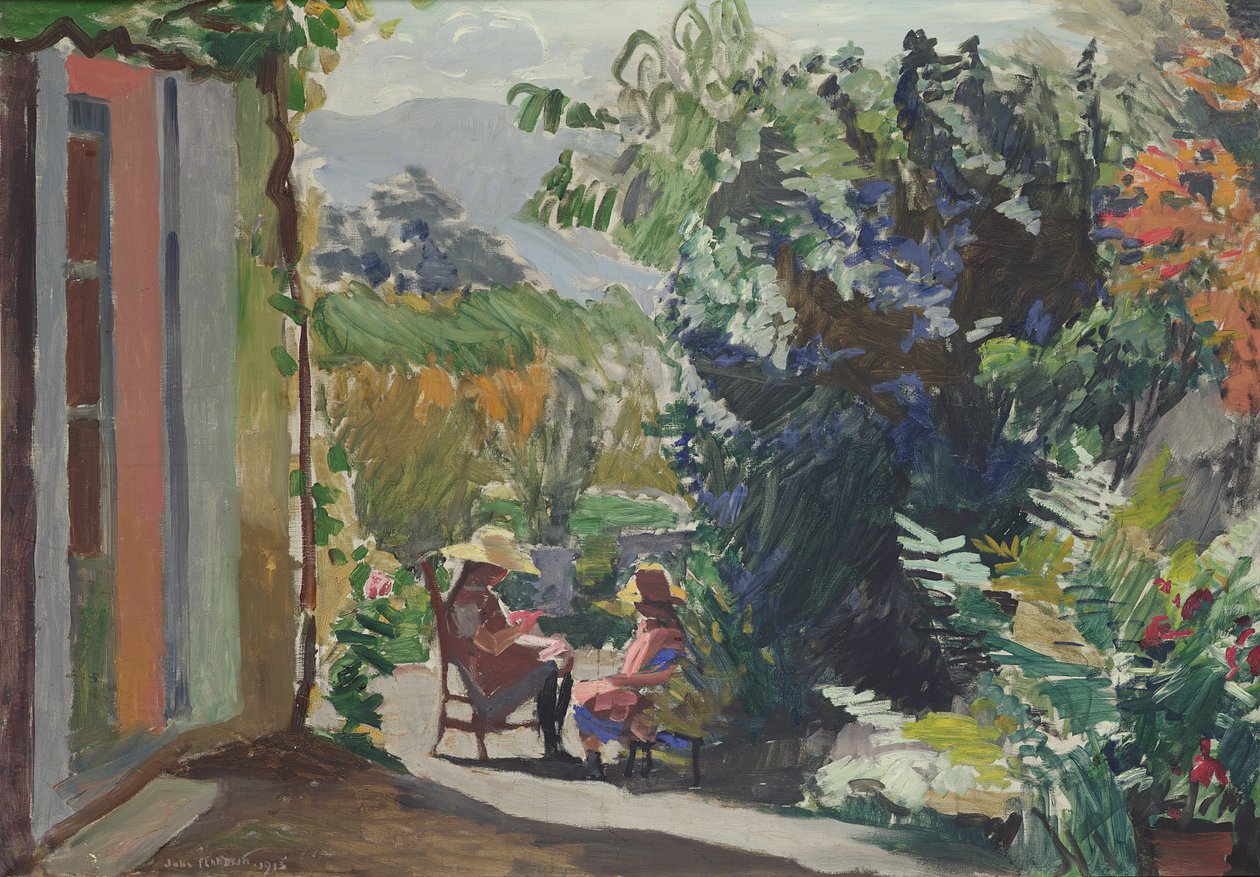 Den solbelysta trädgården av Jules Flandrin