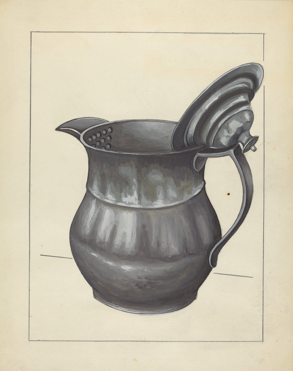 Silver tekanna, ca. 1936. av Jules Lefevere
