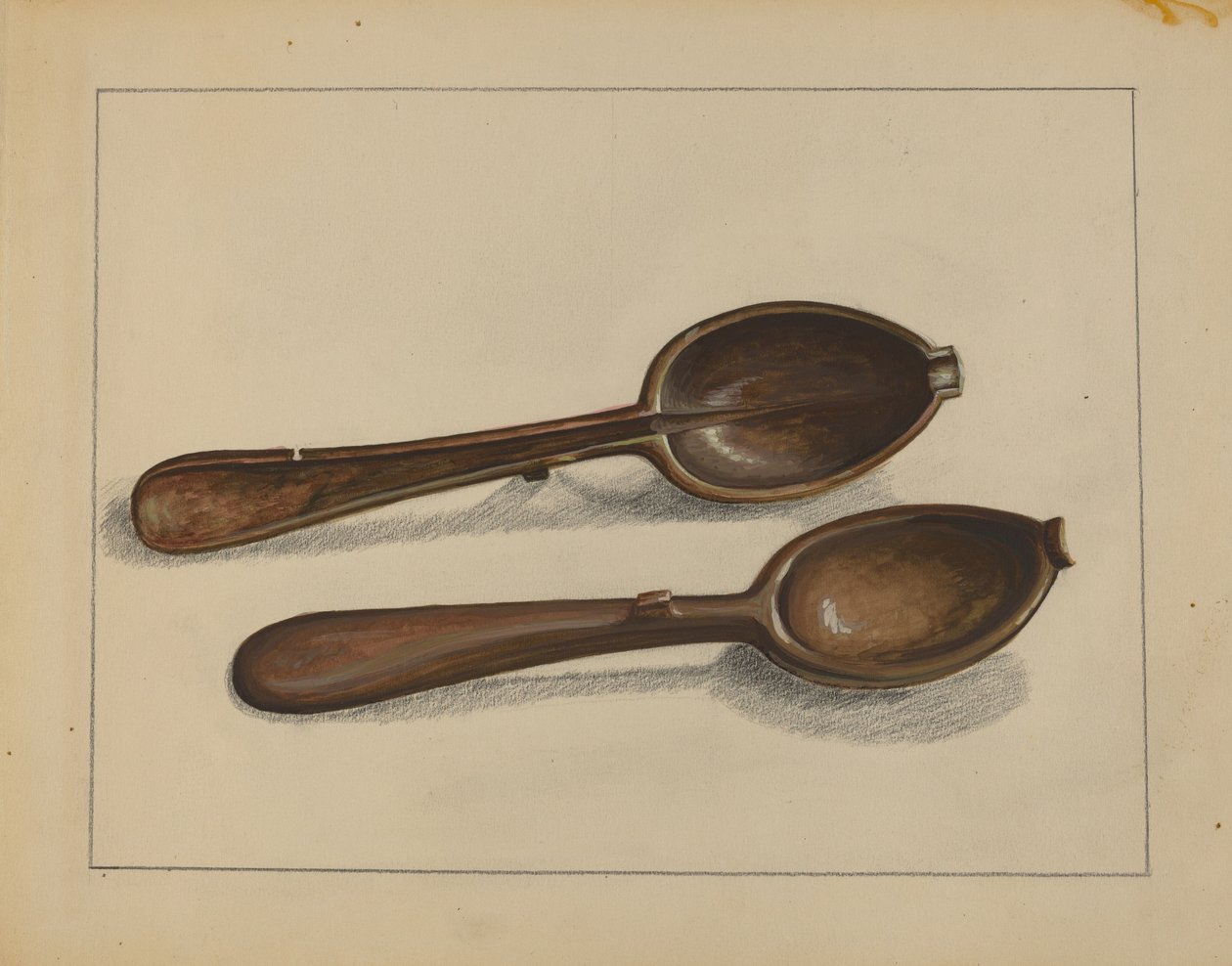 Matskedsform, ca. 1936. av Jules Lefevere