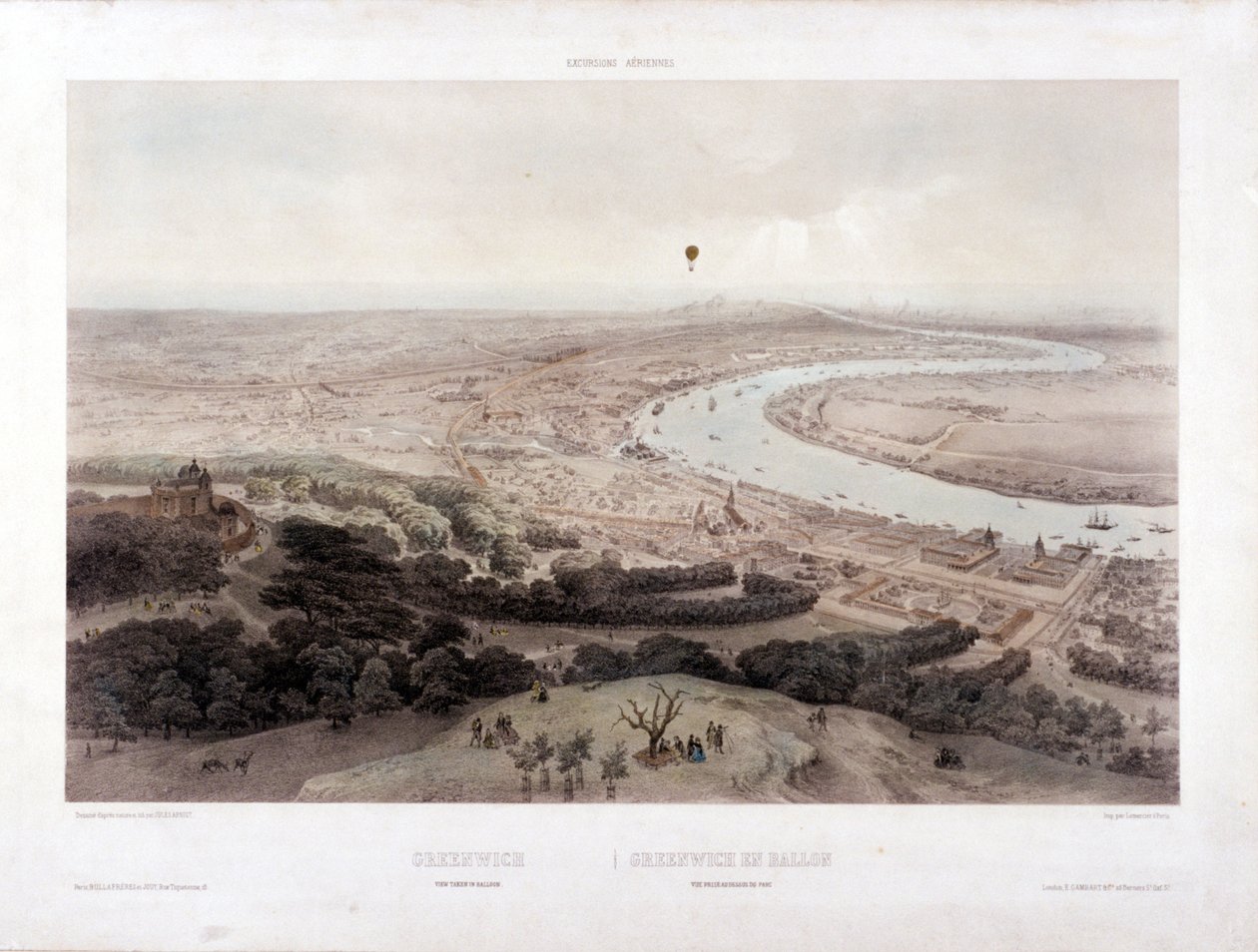 Greenwich, London, c1845 av Jules Louis Arnout