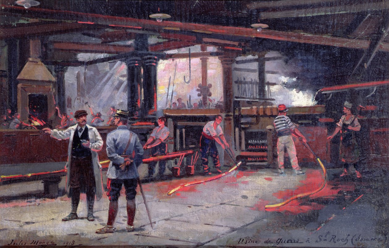 En krigsfabrik vid St. Roch av Jules Monge