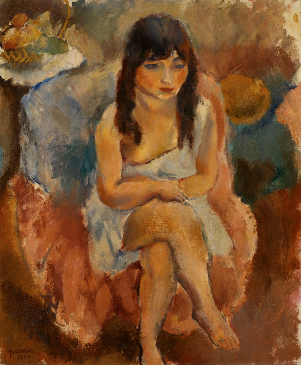 Sittande figur av Jules Pascin