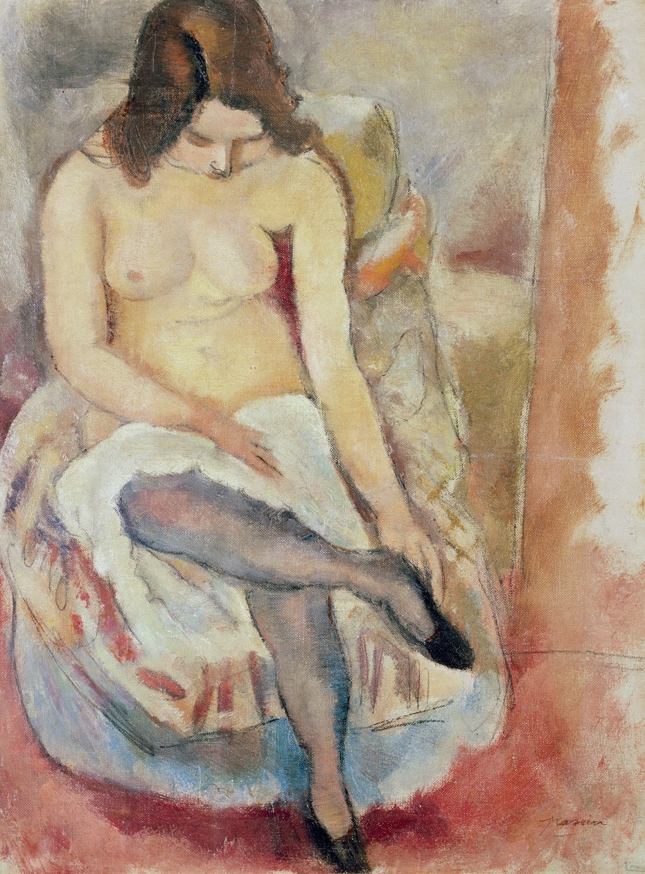 Sittande kvinna av Jules Pascin