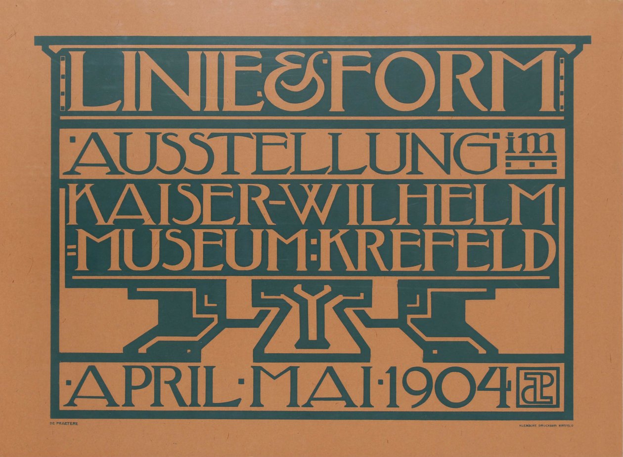 Linje & Form utställning, 1904. av Jules de Praetere