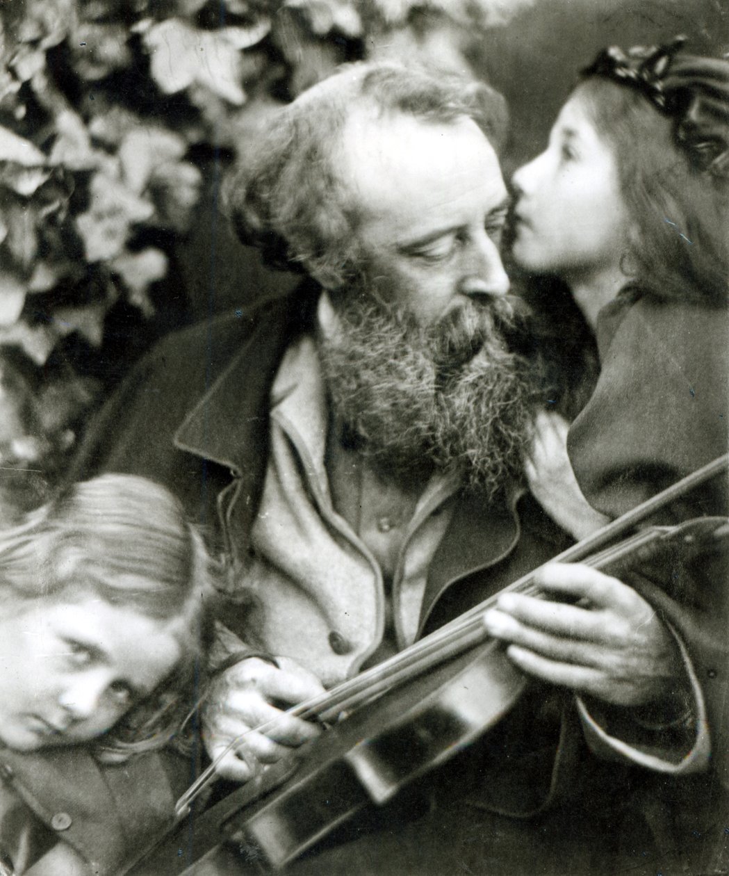 The Whisper of the Rose, ett porträtt av George Frederick Watts av Julia Margaret Cameron