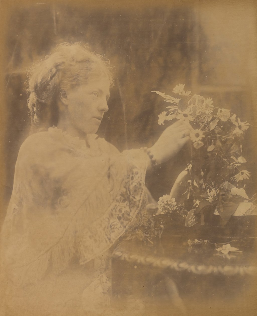 Mrs. Halford Vaugham, Sötvatten, 1873. av Julia Margaret Cameron