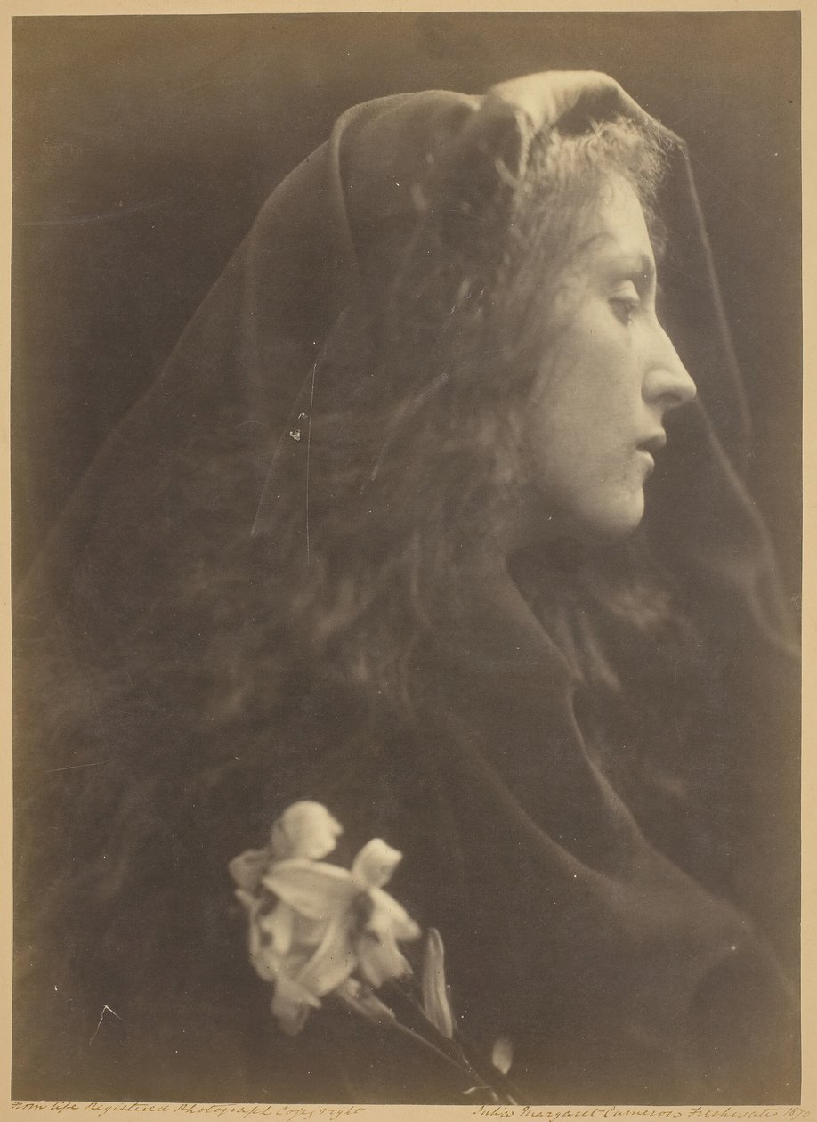 Ängeln vid graven, 1869. av Julia Margaret Cameron