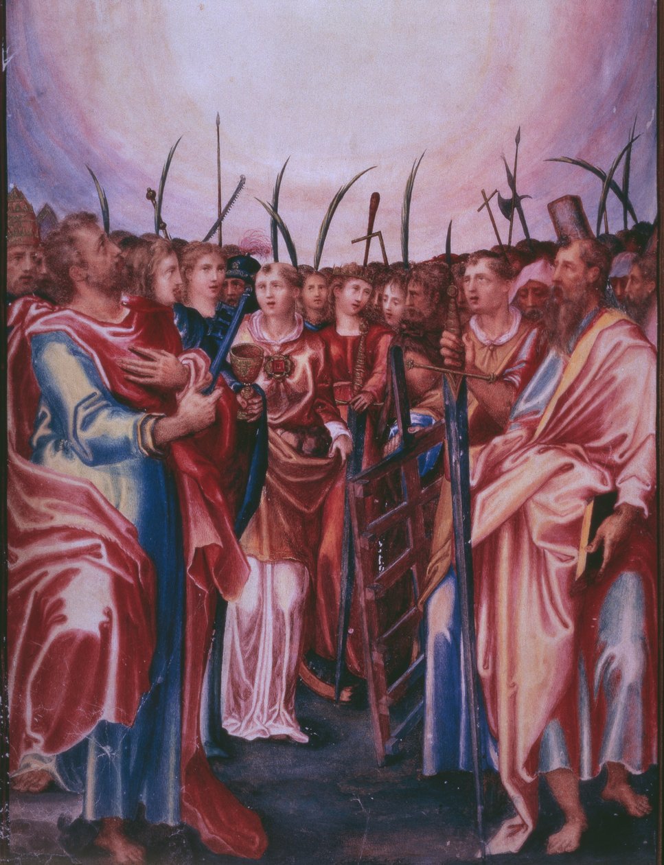 Alla helgons dag, från en faksimil av kung Filip II av Spaniens breviarium, 1569 (pergament) av Julian and Leon, Andres de Fuente del Saz