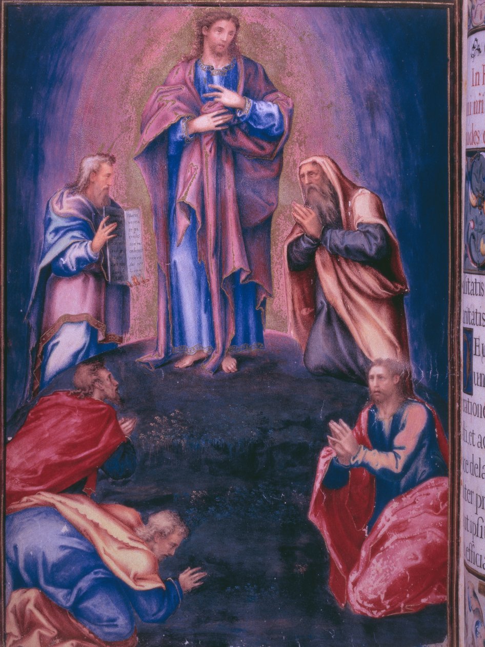 Förvandling, från en faksimil av kung Filip II av Spaniens breviarium, 1569 (pergament) av Julian and Leon, Andres de Fuente del Saz