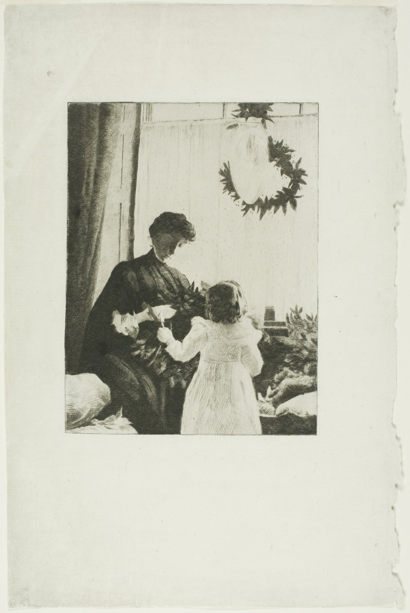 Julgrönt av Julian Alden Weir