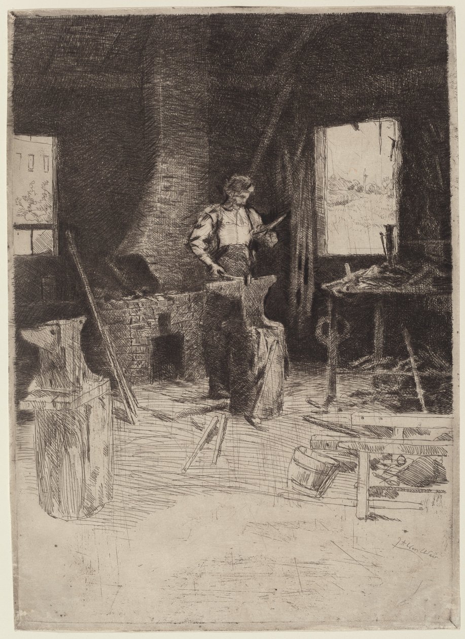 Smidesaffären av Julian Alden Weir