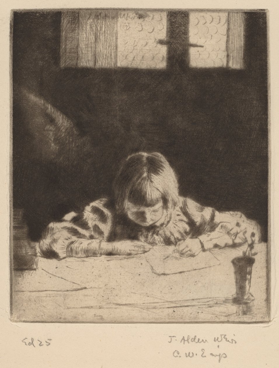 Den lilla studenten, 1890. av Julian Alden Weir