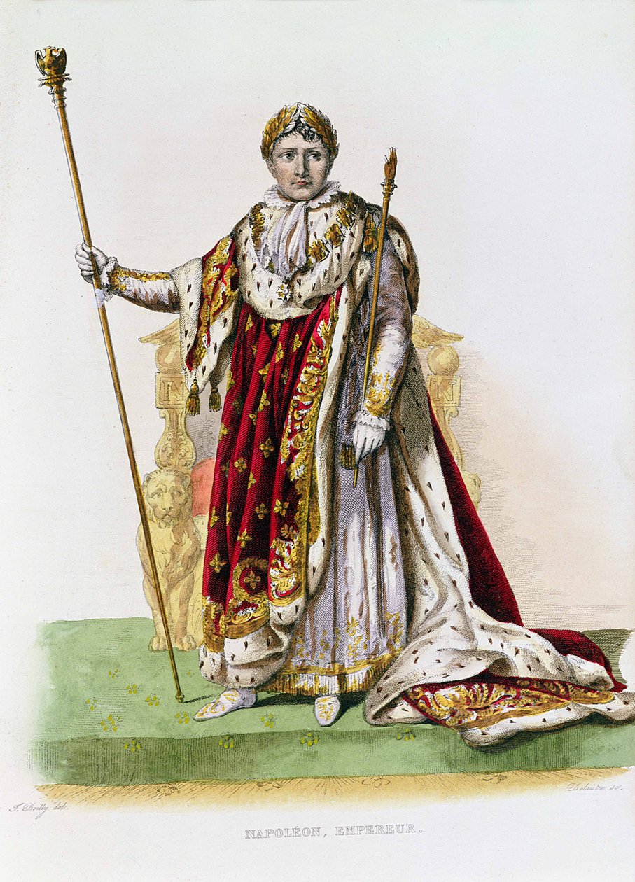 Kejsar Napoleon II (1808-73) graverad av Delaistre, ca 1830 (färgstick) av Julien Leopold Boilly