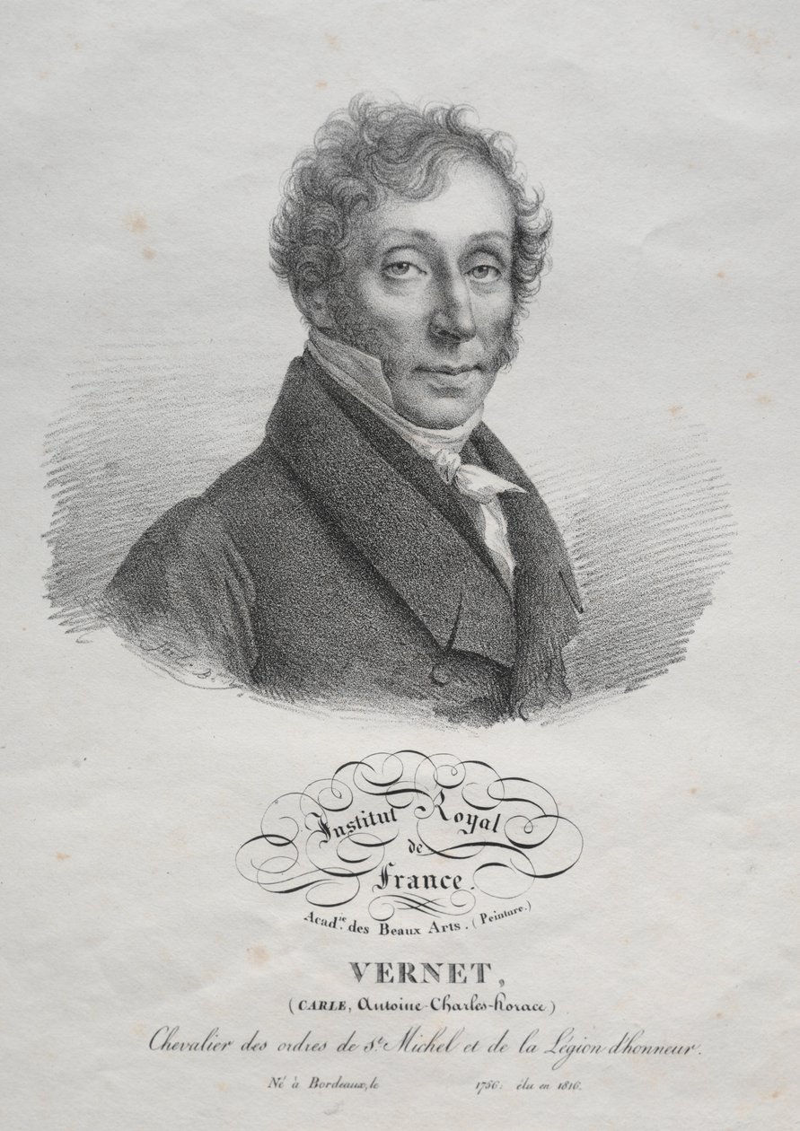 Carl Vernet av Julien Leopold Boilly