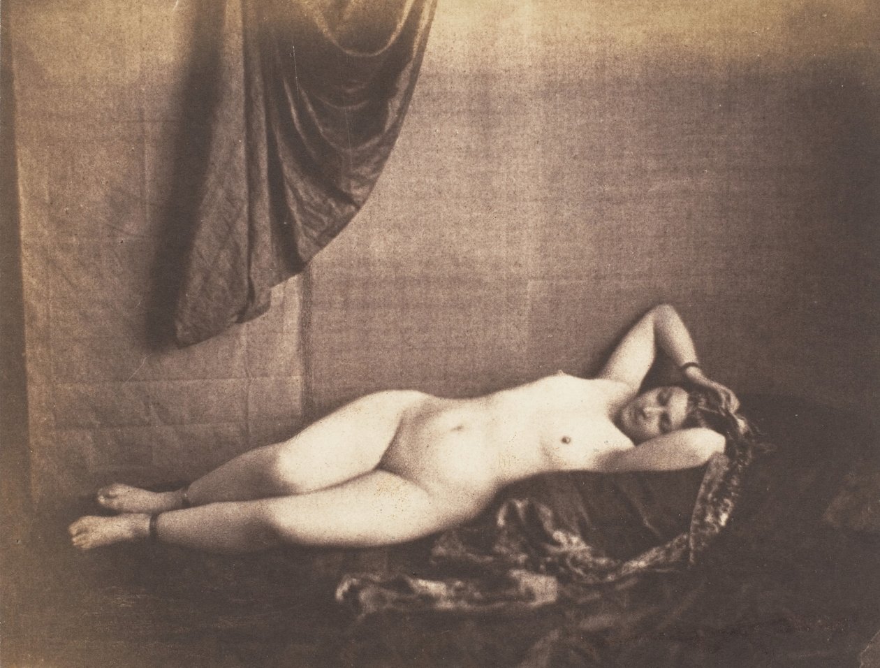 [Låtliggande naken], 1851-53. av Julien Vallou de Villeneuve