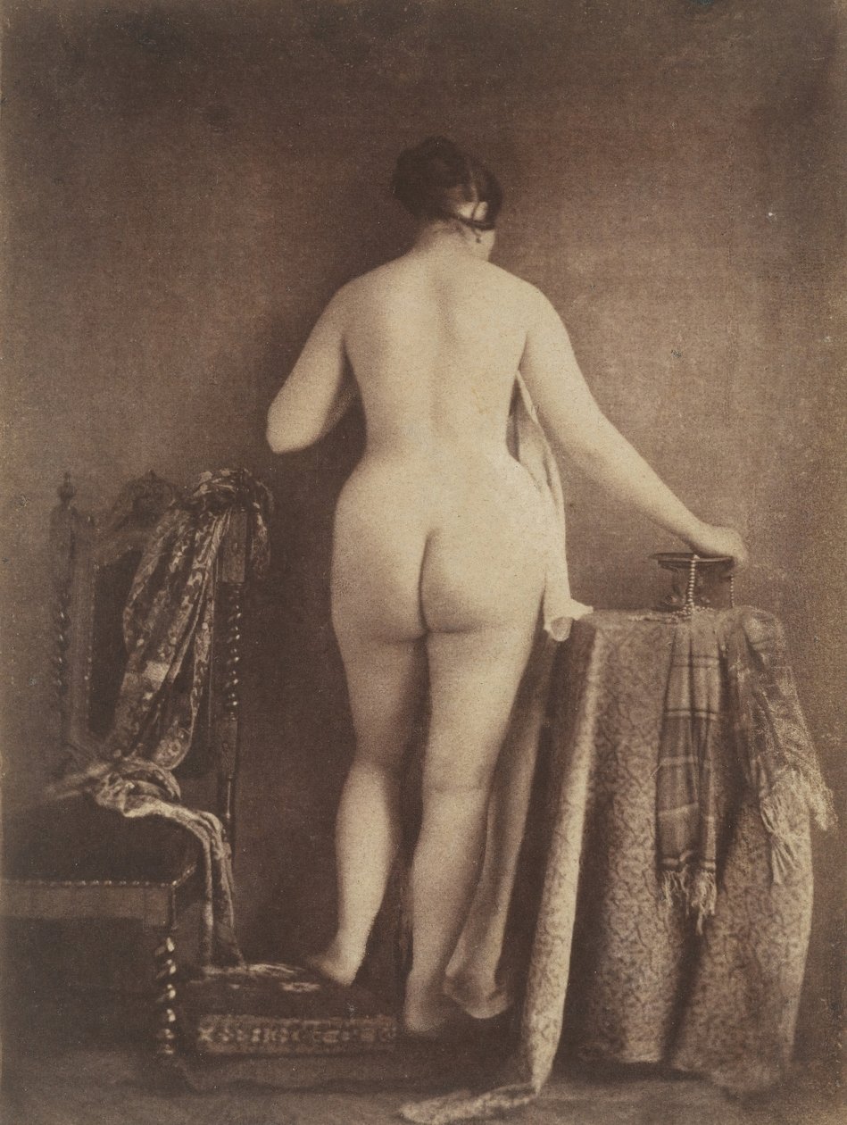 [stående kvinna naken], ca. 1853. av Julien Vallou de Villeneuve