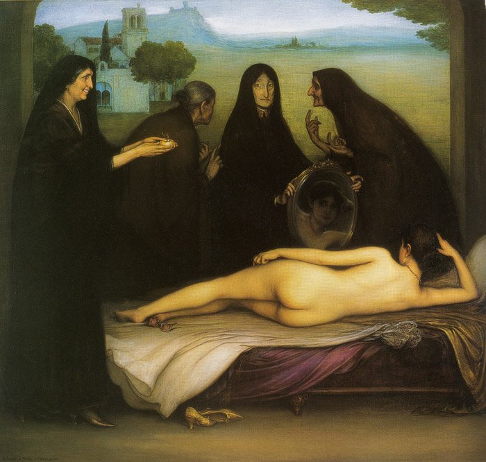El pecado  av Julio Romero de Torres