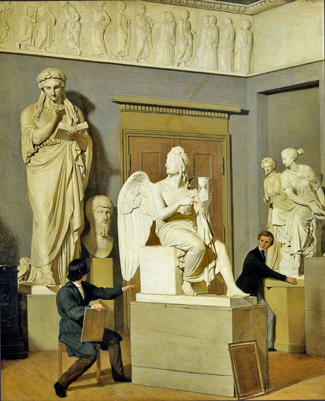 Fra Kunstakademiets figursal   av Julius Exner