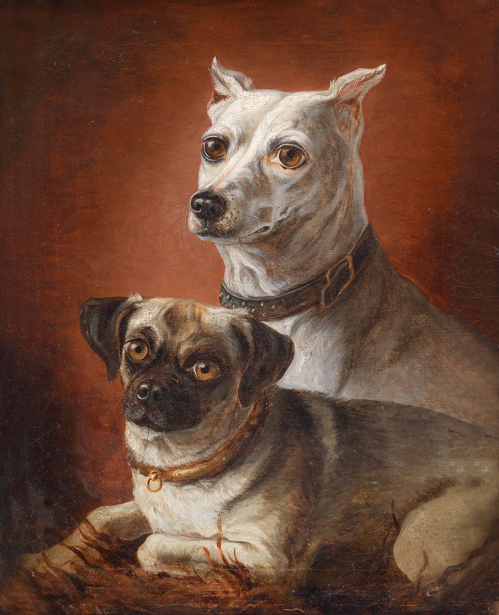 Hundporträtt av Julius Hamburger