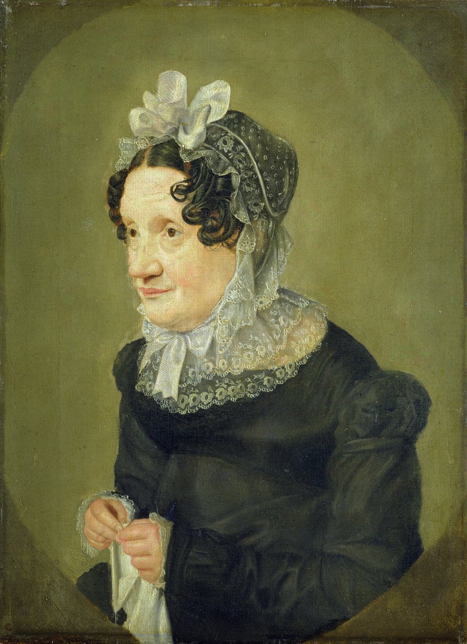 Katharina Oldach, konstnärens faster, 1824 av Julius Oldach