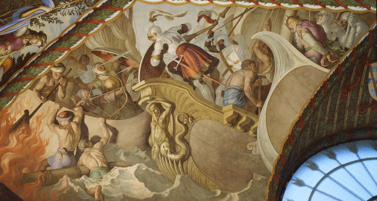 Sjöslag av Julius Schnorr von Carolsfeld