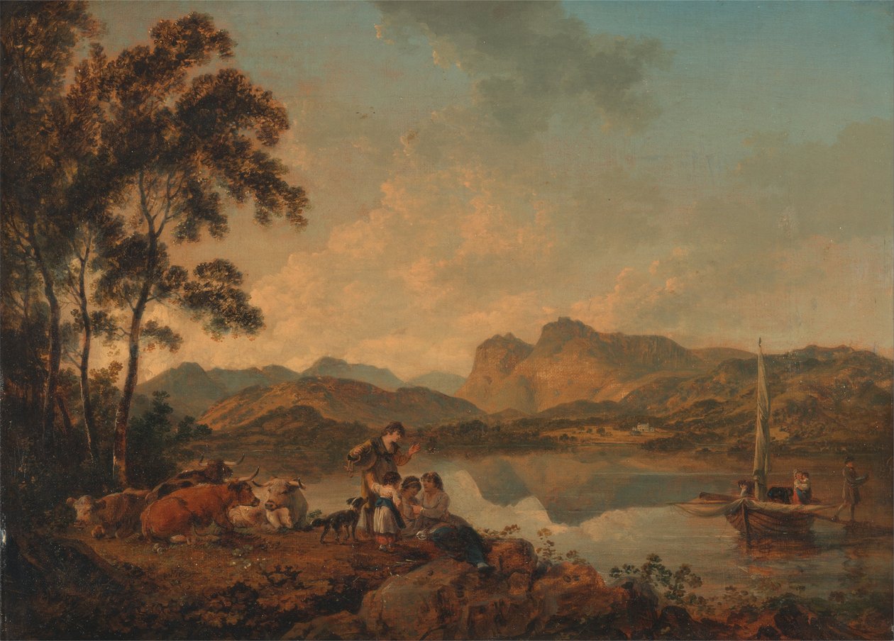 Langdale Pikes från Lowood av Julius Caesar Ibbetson