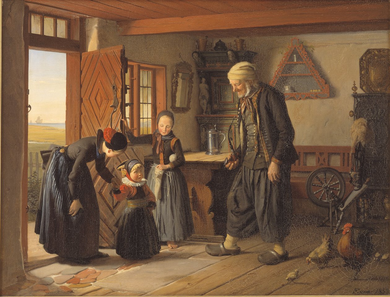 På besök hos farfar av Julius Exner