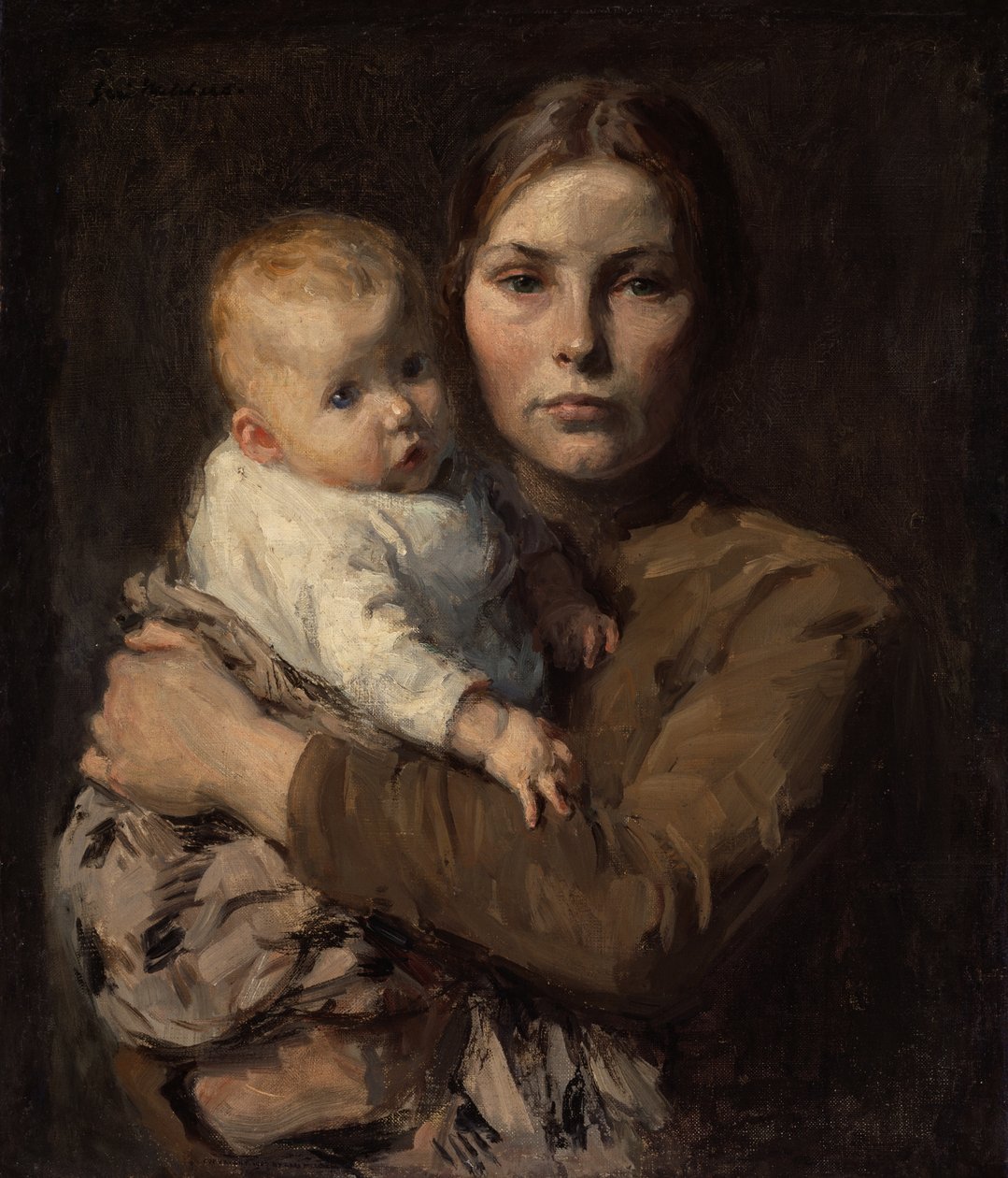 Mor och barn av Julius Gari Melchers